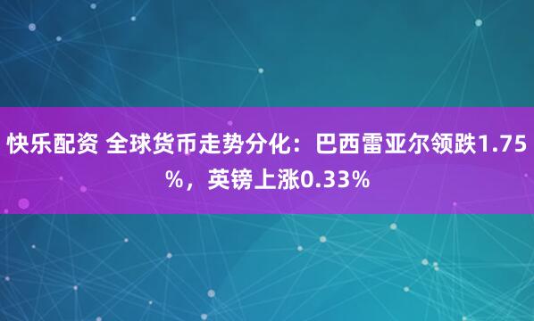 快乐配资 全球货币走势分化：巴西雷亚尔领跌1.75%，英镑上涨0.33%